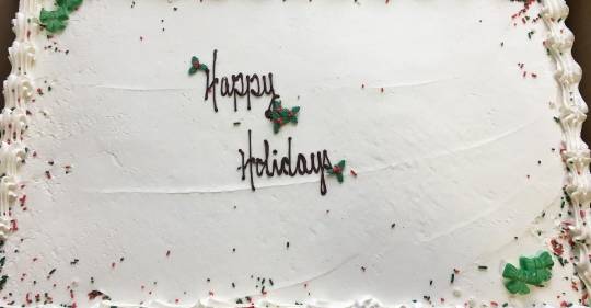 Happy Holidays Cake